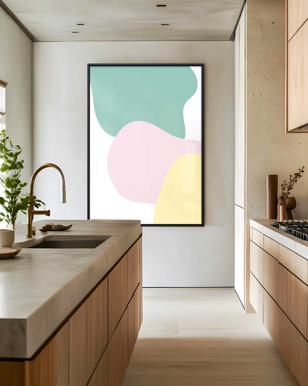 Kleurrijke Vormen Kunstwerk-canvas-dibond-plexiglas-wanddecoratie-WallArtistic