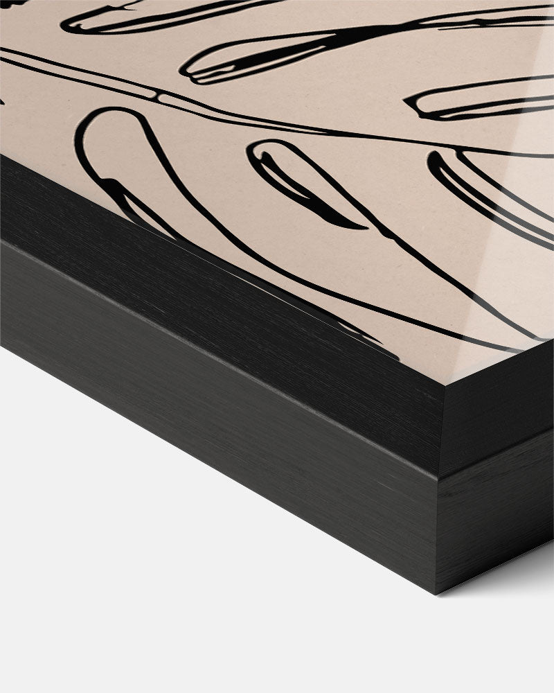 Minimalistische Monstera Kunstposter-WallArtistic