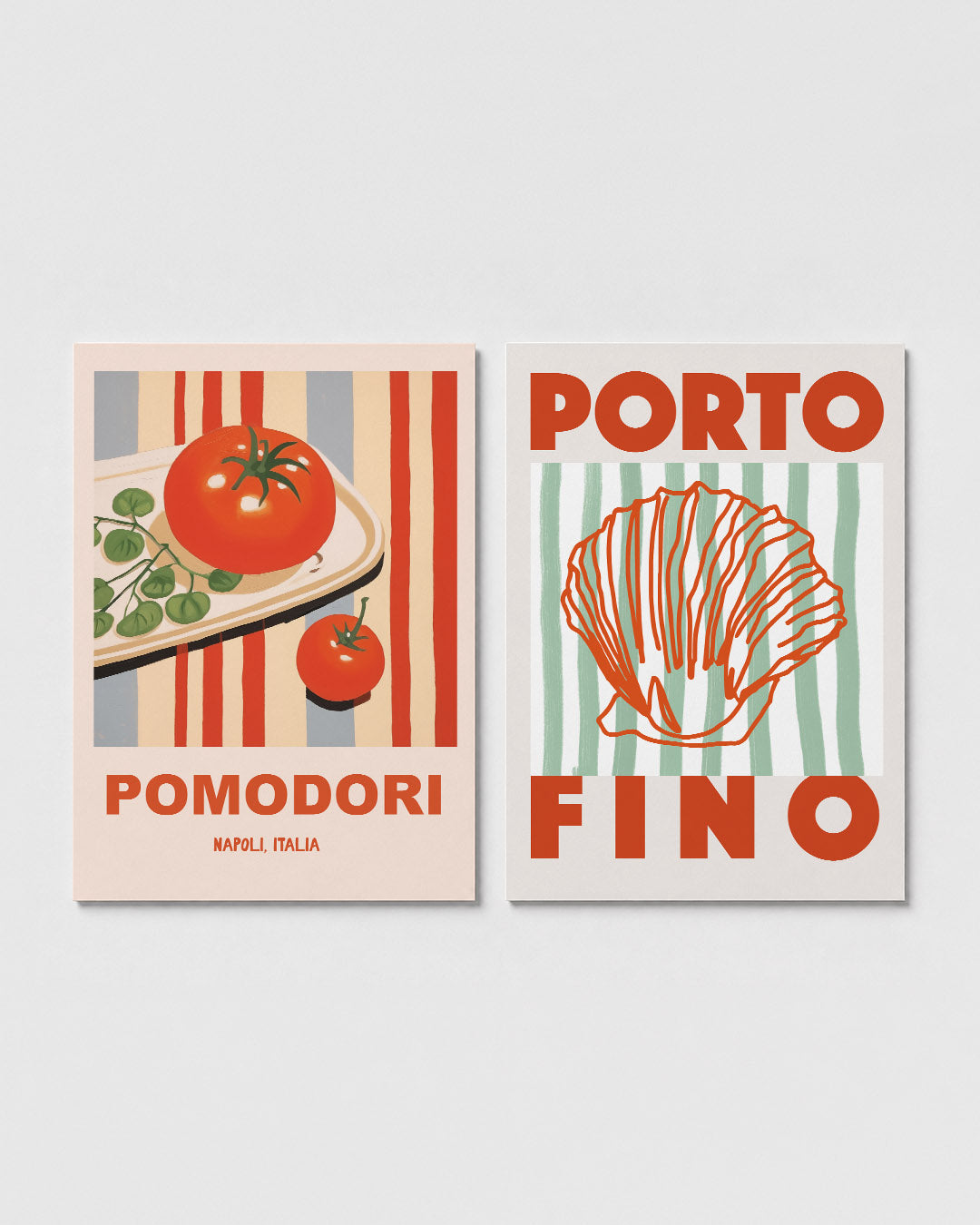Tomaten en strepen Posterset