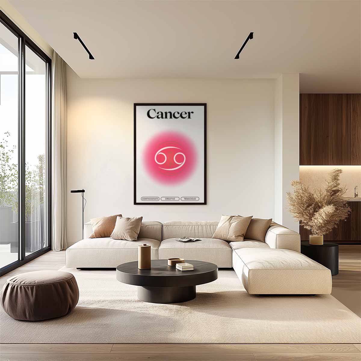 Sterrenbeeld Kreeft Wanddecoratie Kunstwerk-canvas-dibond-plexiglas-wanddecoratie-WallArtistic