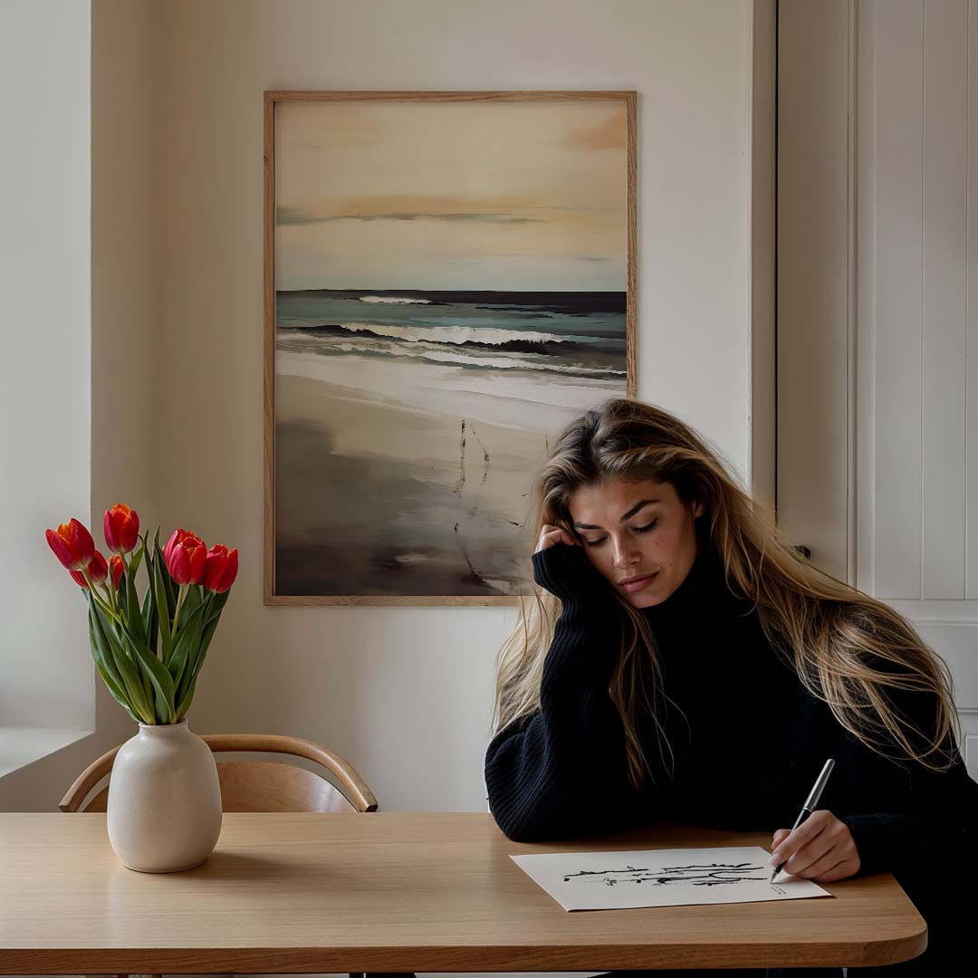 Dromerige Strandsfeer Poster-WallArtistic