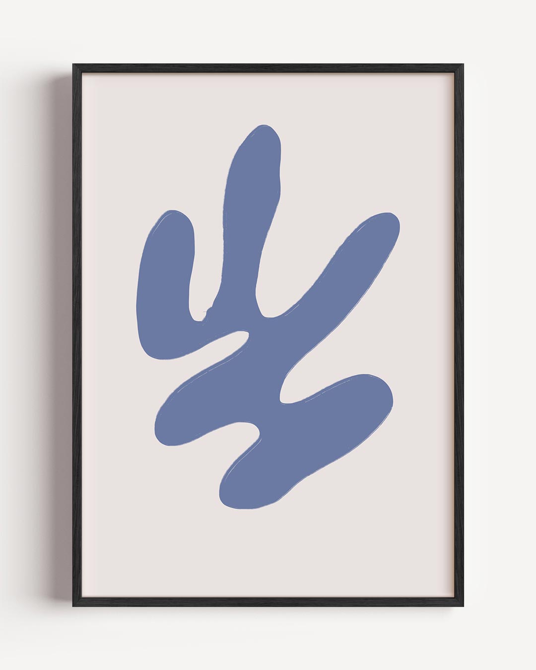 Stijlvolle Abstracte Blauw-vorm Poster-WallArtistic