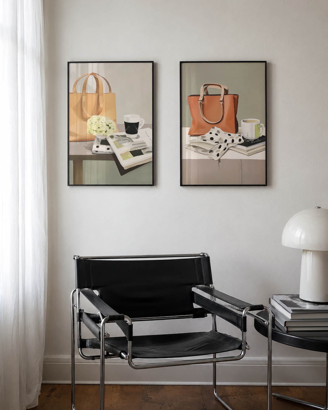 Zachte tafelscène Posterset