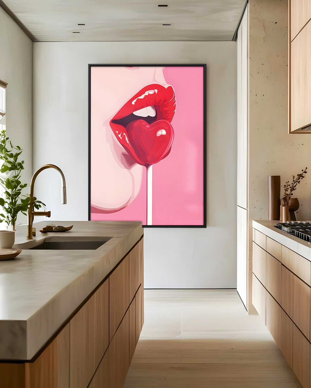 Sweet Temptation Pop Art Kunstwerk-canvas-dibond-plexiglas-wanddecoratie-WallArtistic