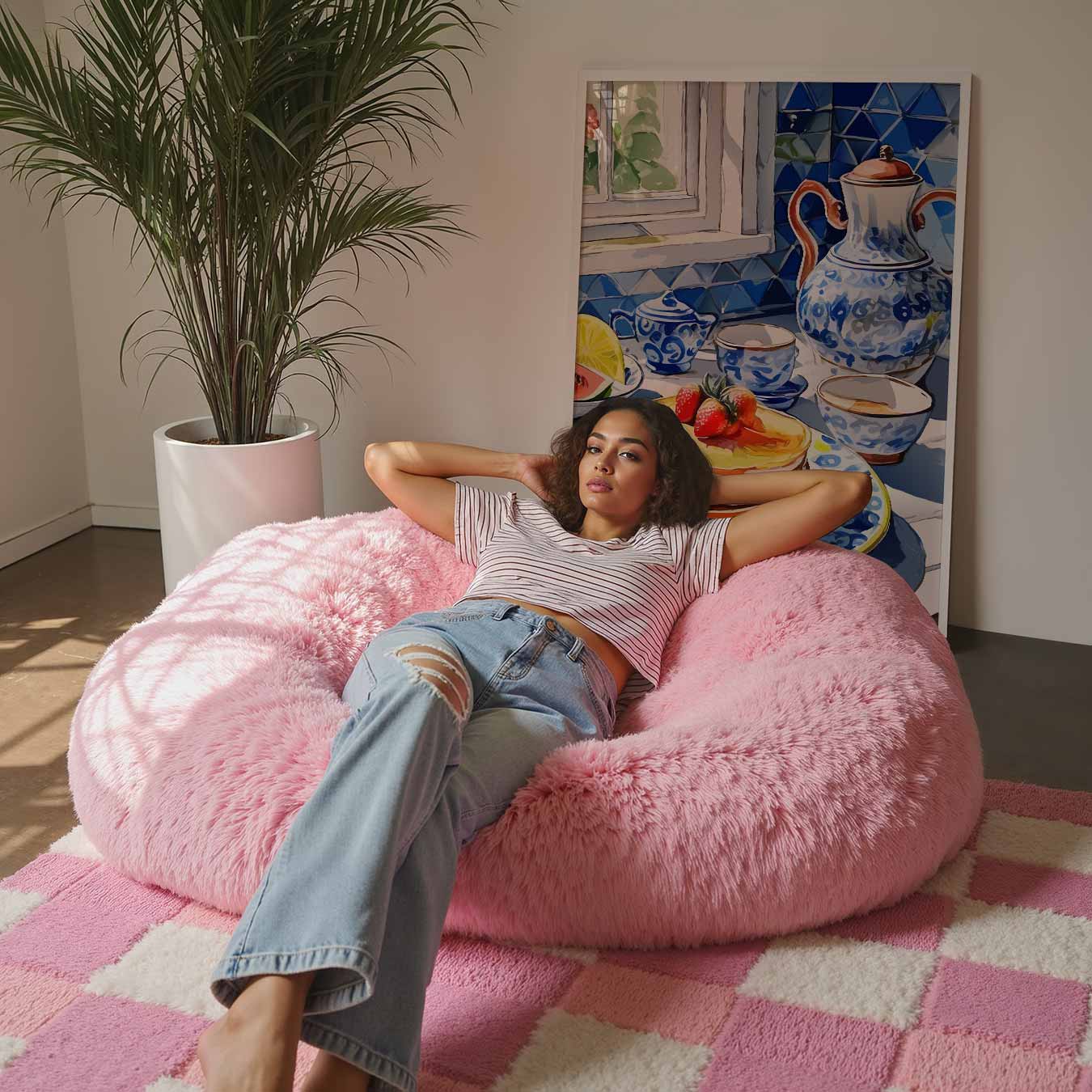 Ontbijt in Blauw Poster-WallArtistic