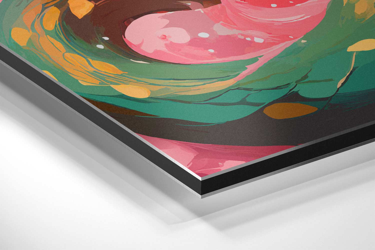 Kleurrijke Slangenpracht Kunstwerk-canvas-dibond-plexiglas-wanddecoratie-WallArtistic