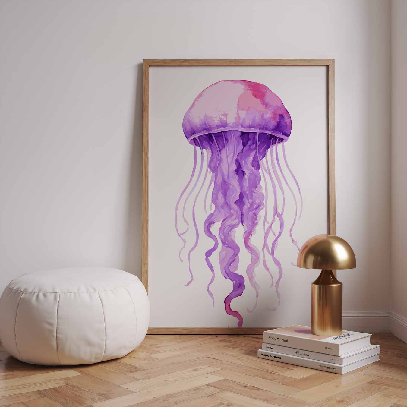 Dromerige Kwal Schilderij Poster-WallArtistic