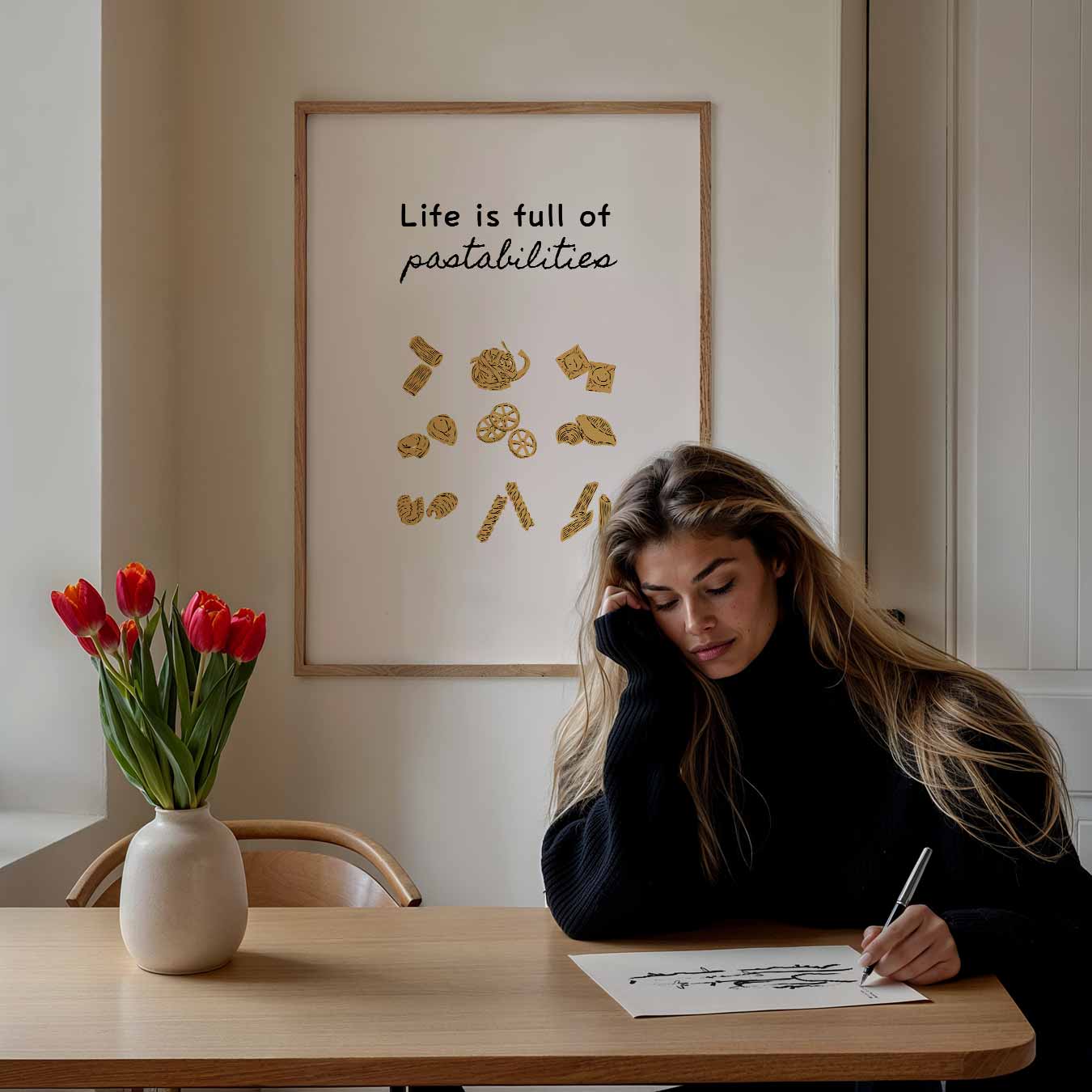 Inspirerende Pasta-Mogelijkheden Poster