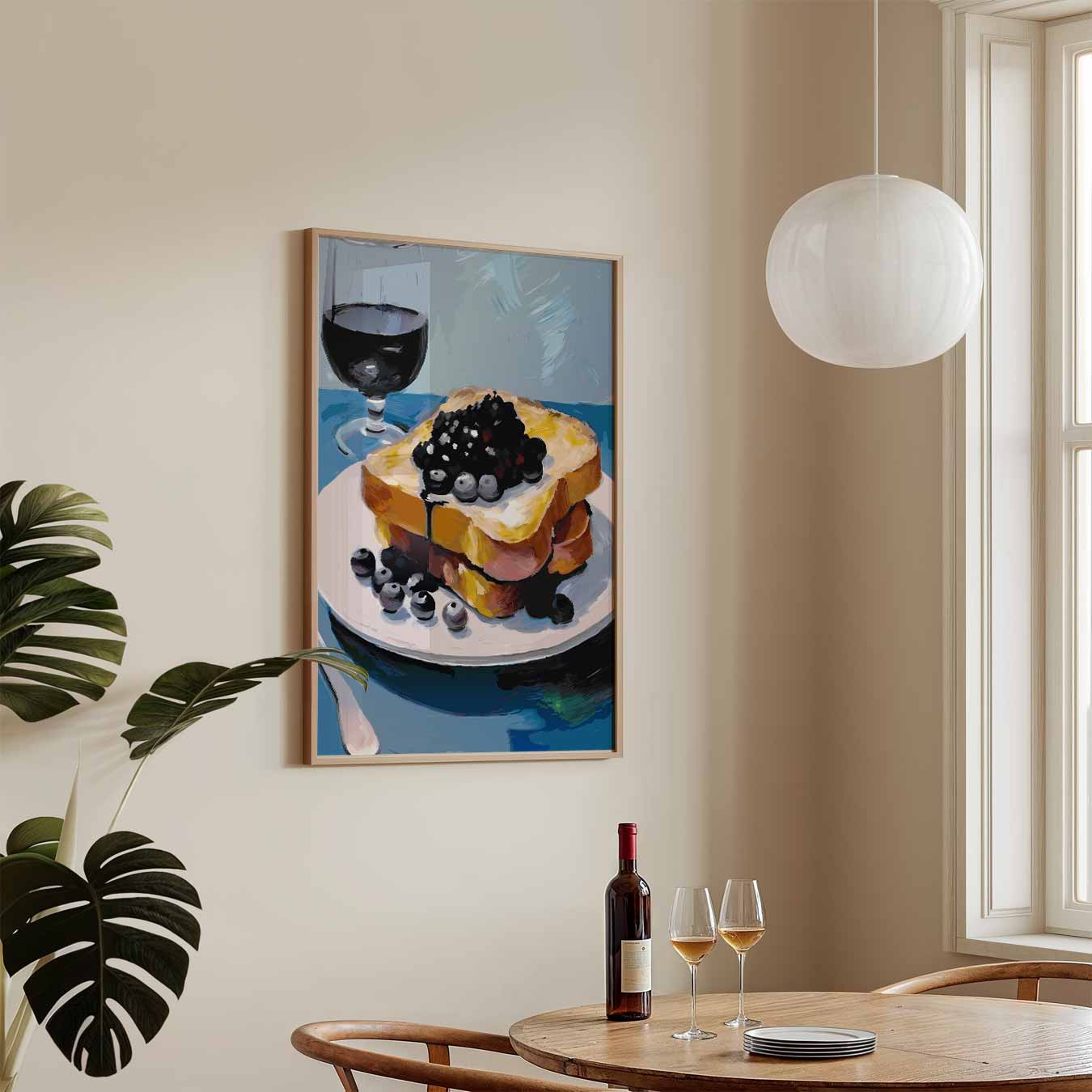 Luxe Franse Toast Koffiehuis Poster-WallArtistic