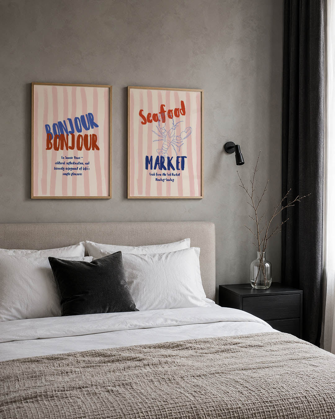 Bonjour kleurenmix Posterset
