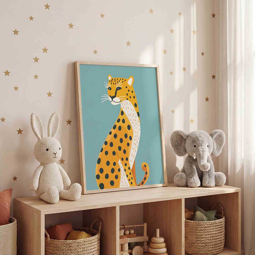 Luipaard illustratie Poster