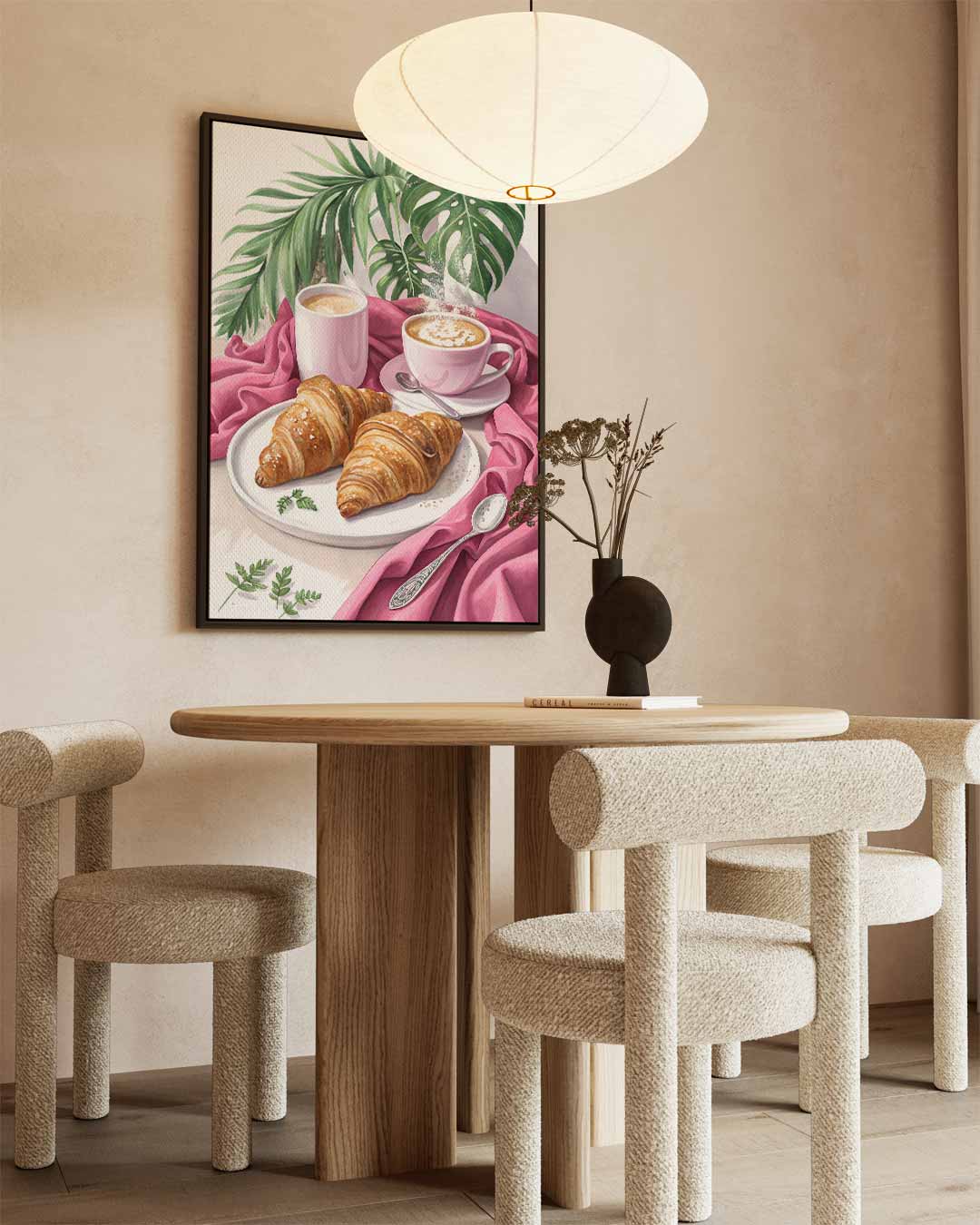 Ontbijtgenot in Stilleven Kunstwerk-canvas-dibond-plexiglas-wanddecoratie-WallArtistic