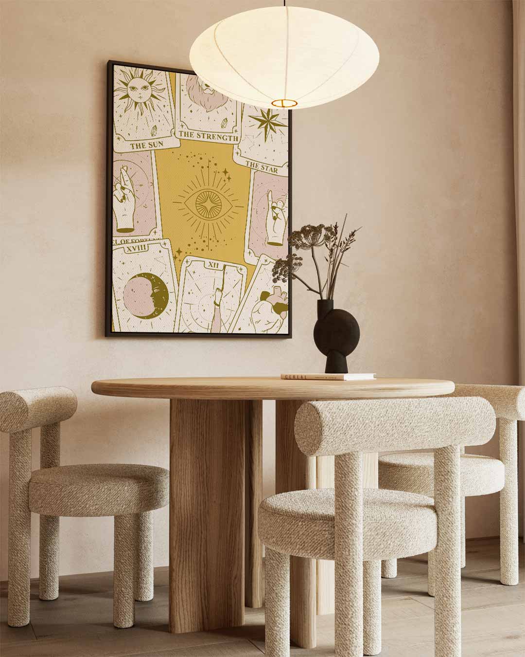 Tarot Illustratie Poster Kunstwerk-canvas-dibond-plexiglas-wanddecoratie-WallArtistic