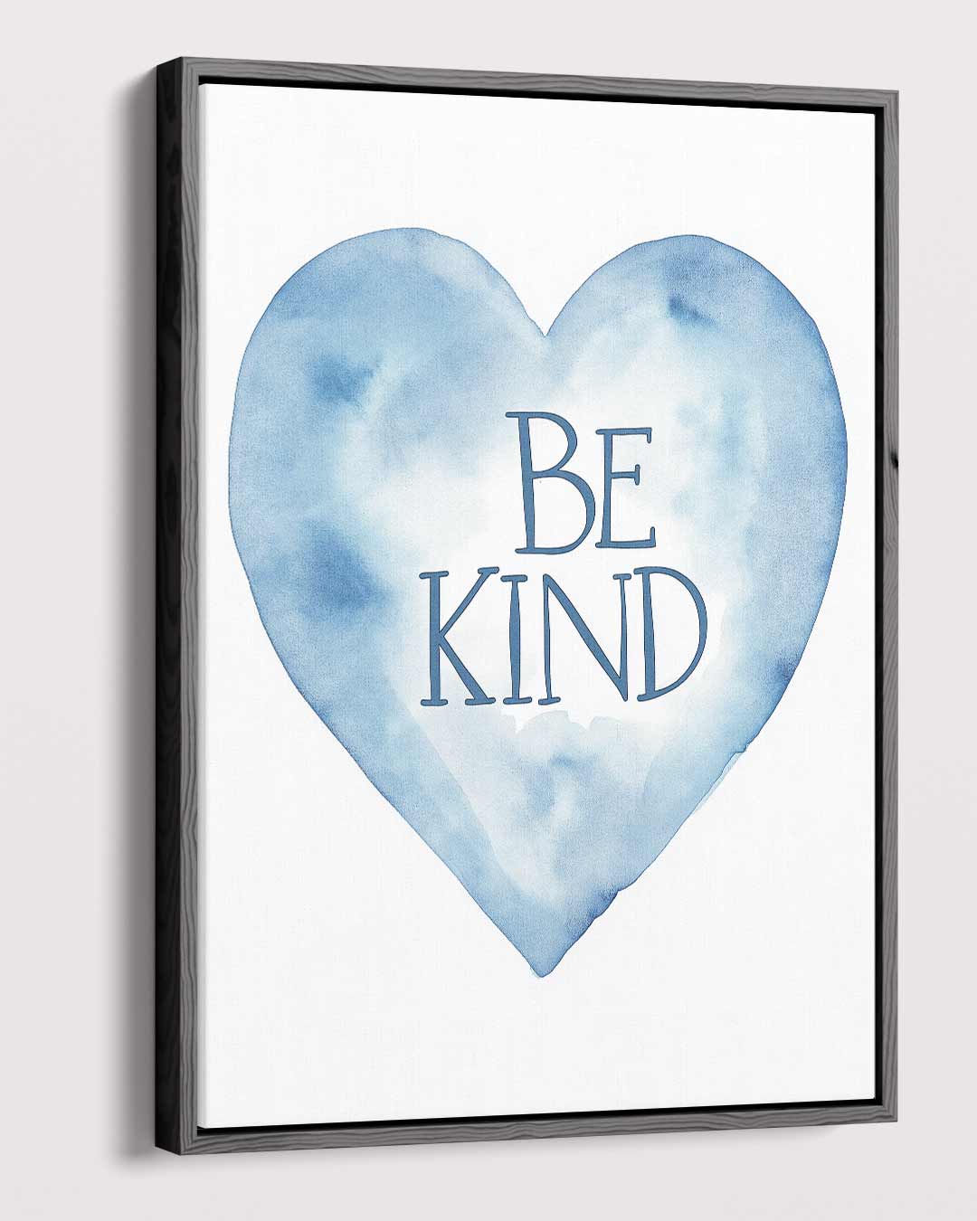 Waterverf Hart met Motivatie Kunstwerk-canvas-dibond-plexiglas-wanddecoratie-WallArtistic