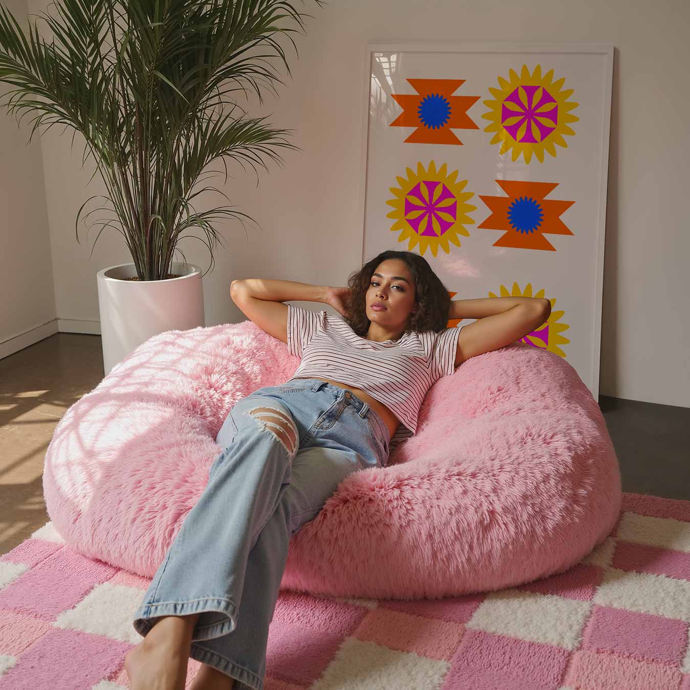 Kleurrijke Bloemenexplosie Poster-WallArtistic