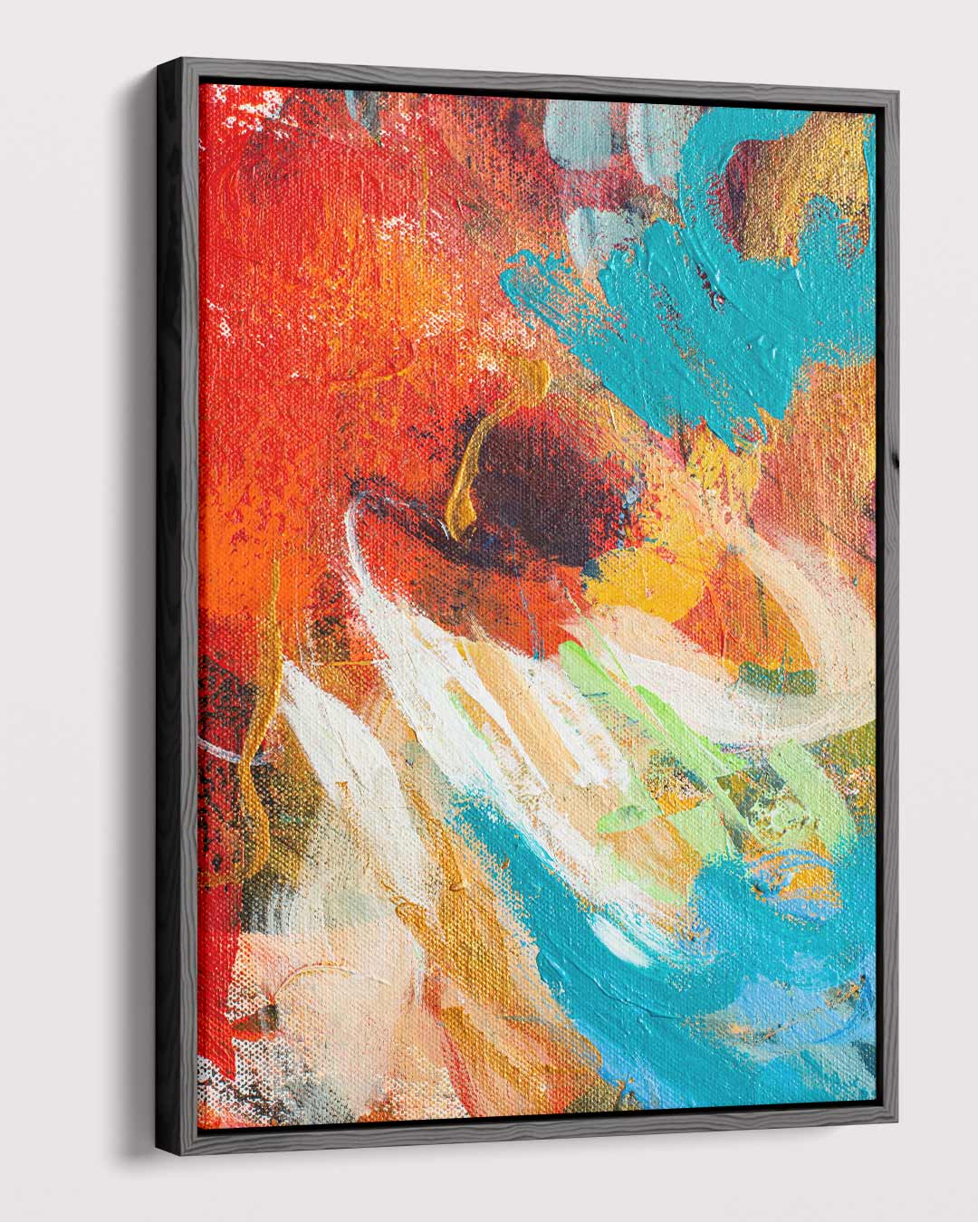 Kleurrijke Expressie Kunstwerk-canvas-dibond-plexiglas-wanddecoratie-WallArtistic