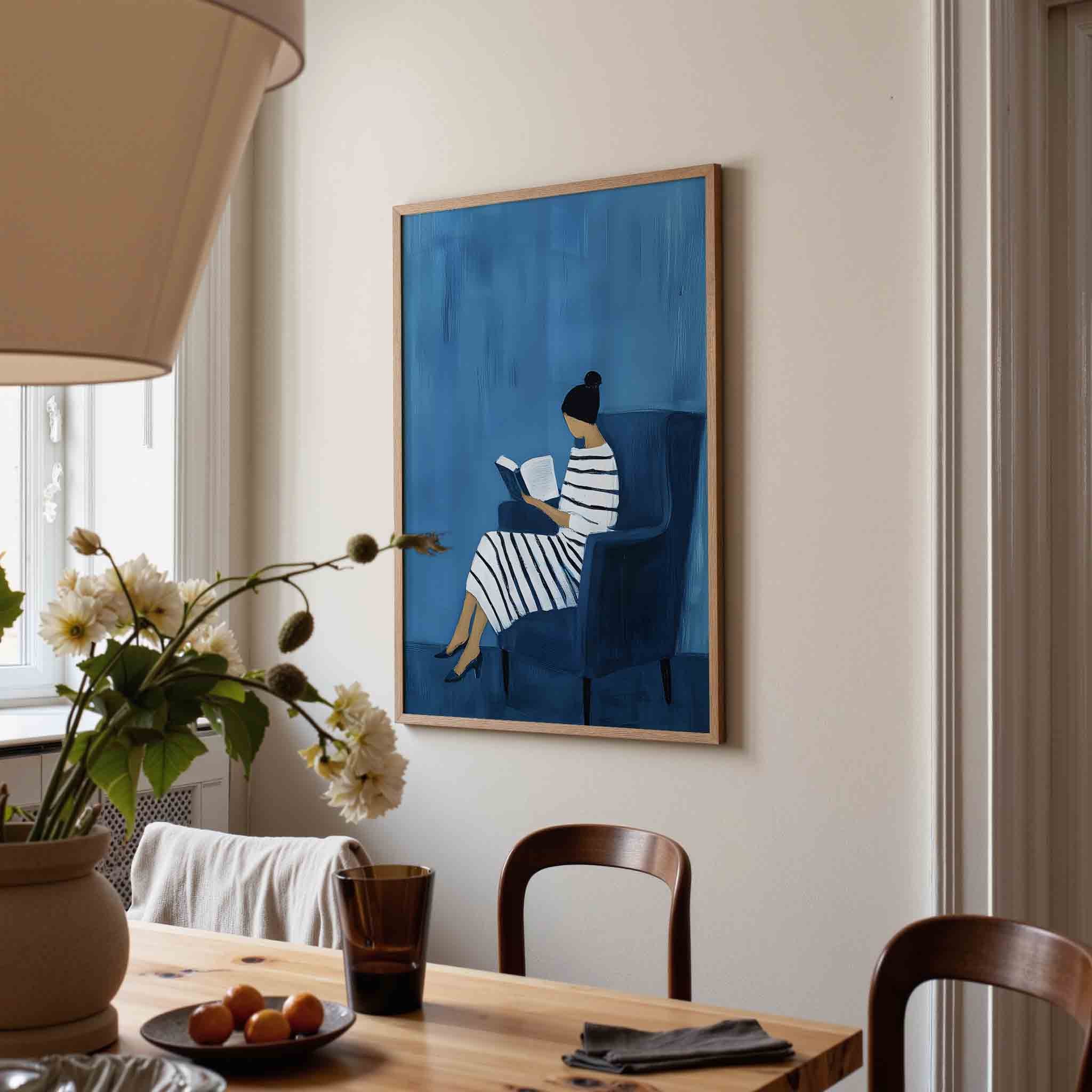 Lezende vrouw Poster