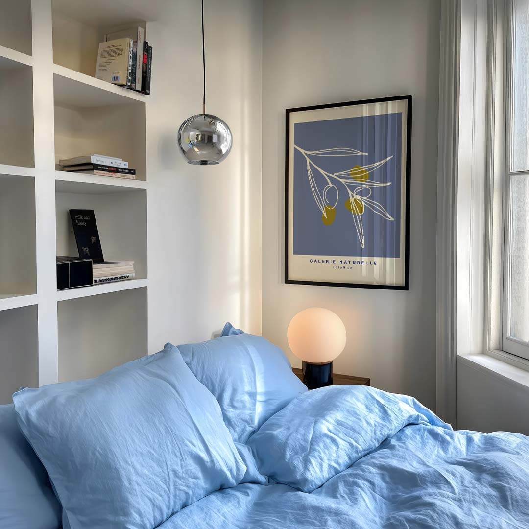 Botanische Olijftak Wandposter-WallArtistic