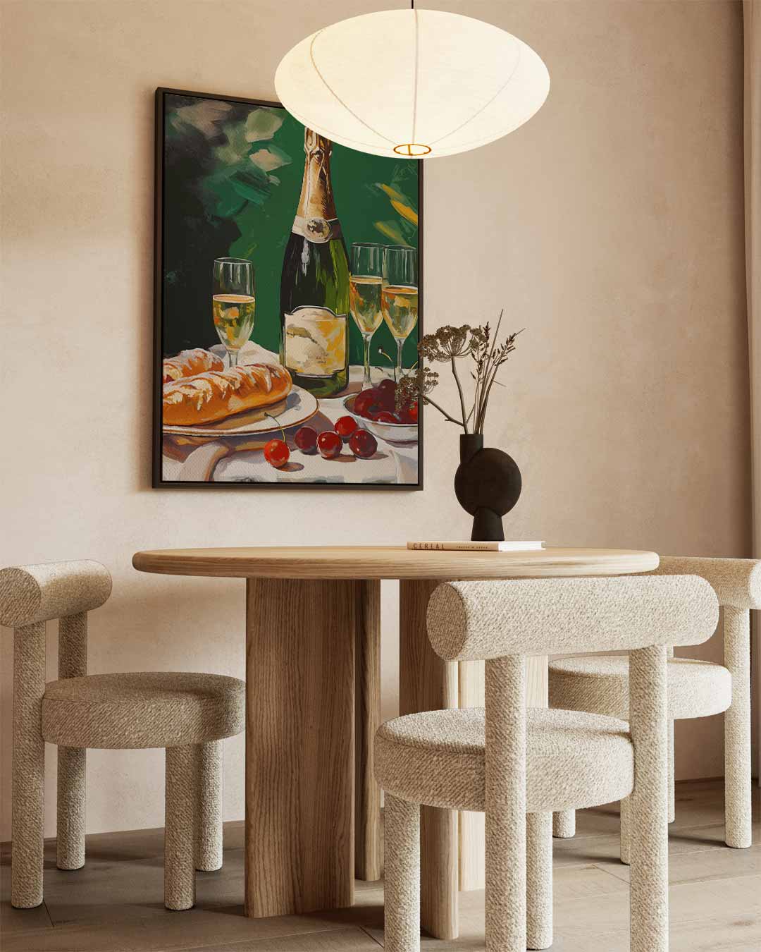 Droomachtige Brunch Tafereel Kunstwerk-canvas-dibond-plexiglas-wanddecoratie-WallArtistic