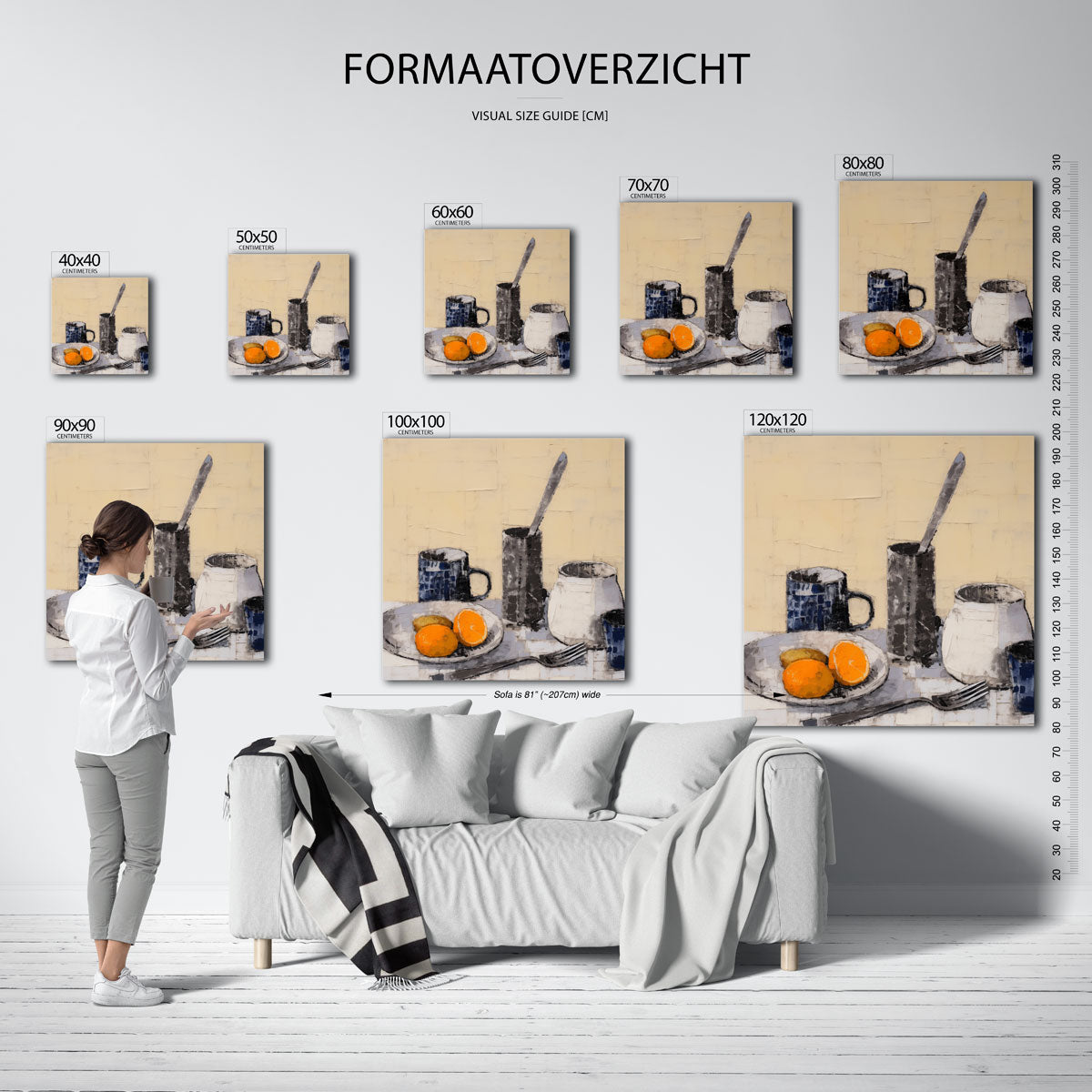 Stilleven met sinaasappels Poster