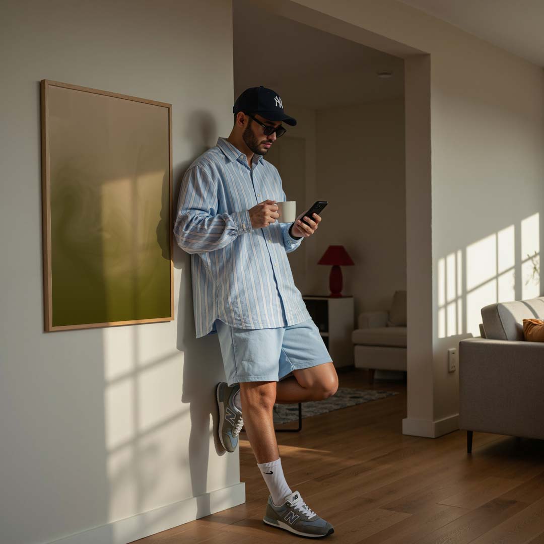 Mystieke Beige Droomlandschap Poster-WallArtistic