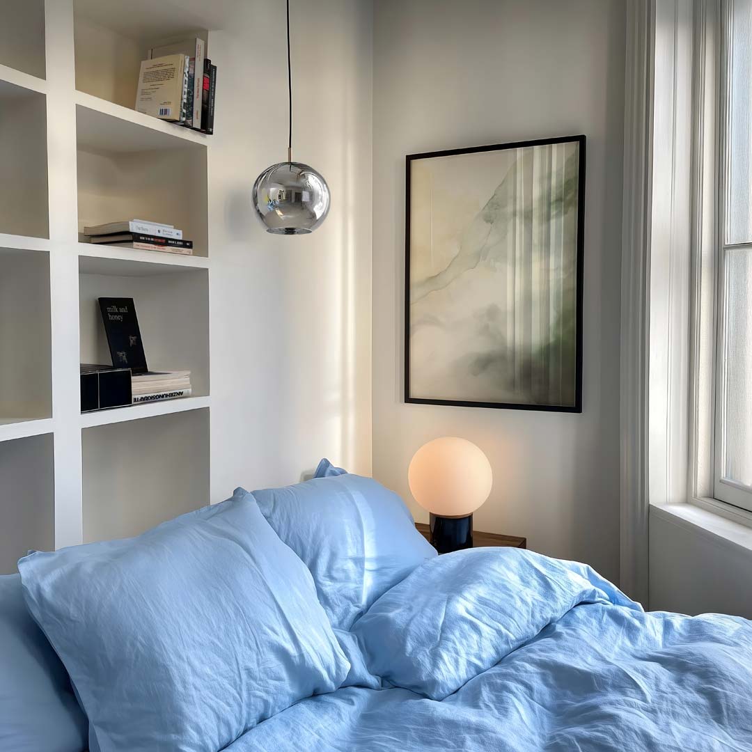 Dromerige Waterverf Wolken Poster-WallArtistic