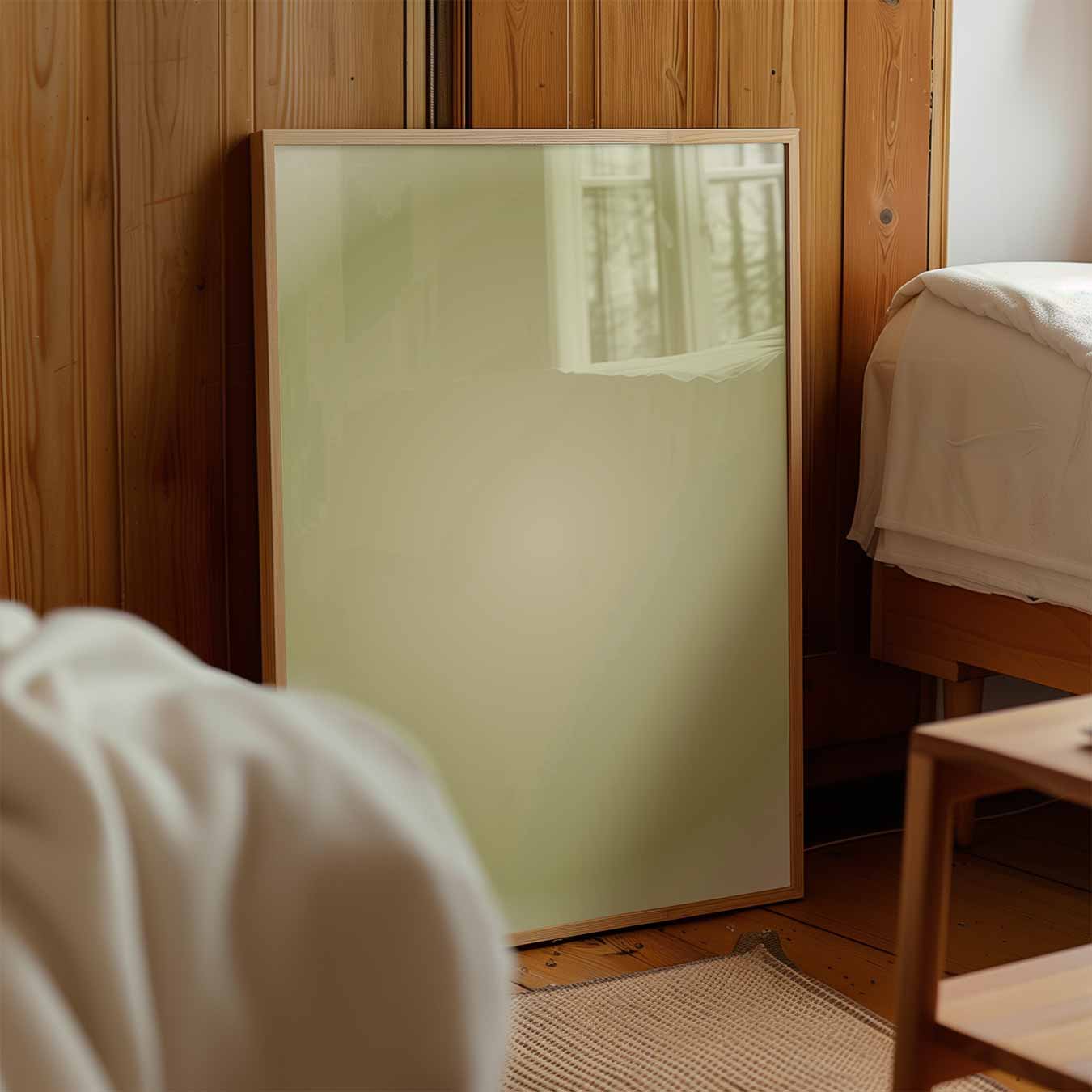 Rustgevende Groen Ombre Poster-WallArtistic