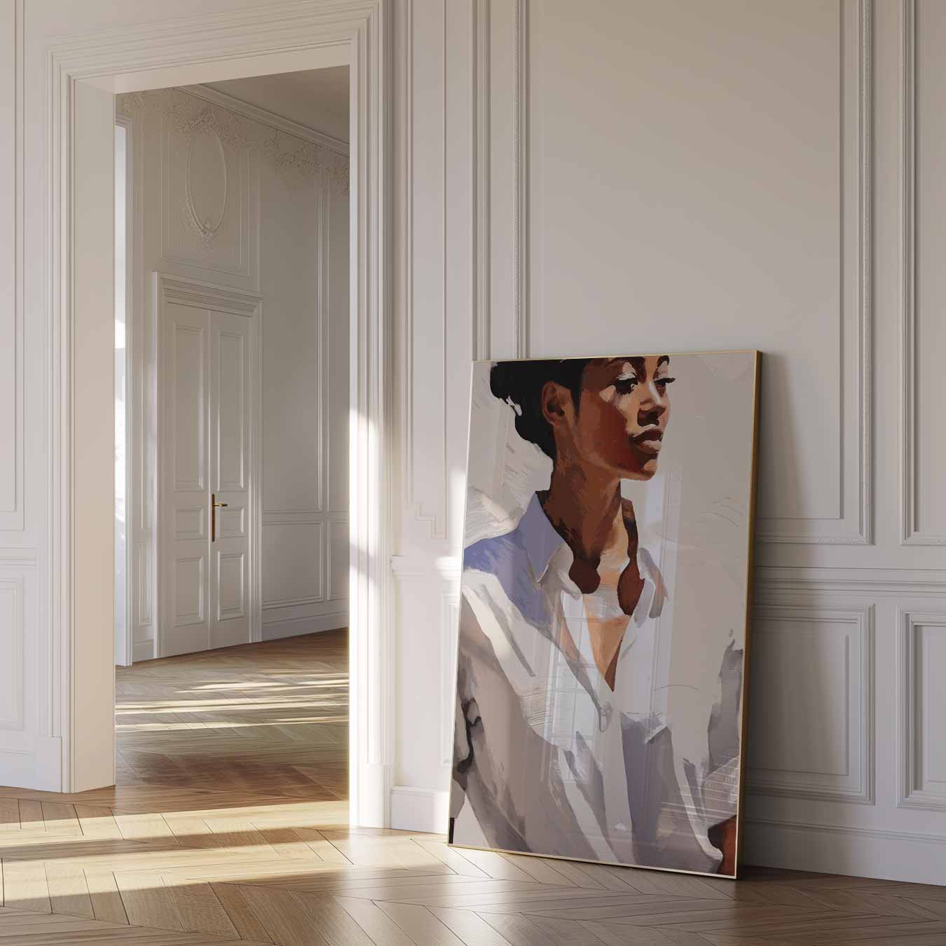 Elegante Vrouwenportret Poster