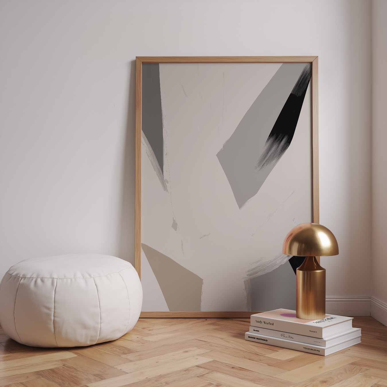 Abstracte Neutrale Kunstposter-WallArtistic