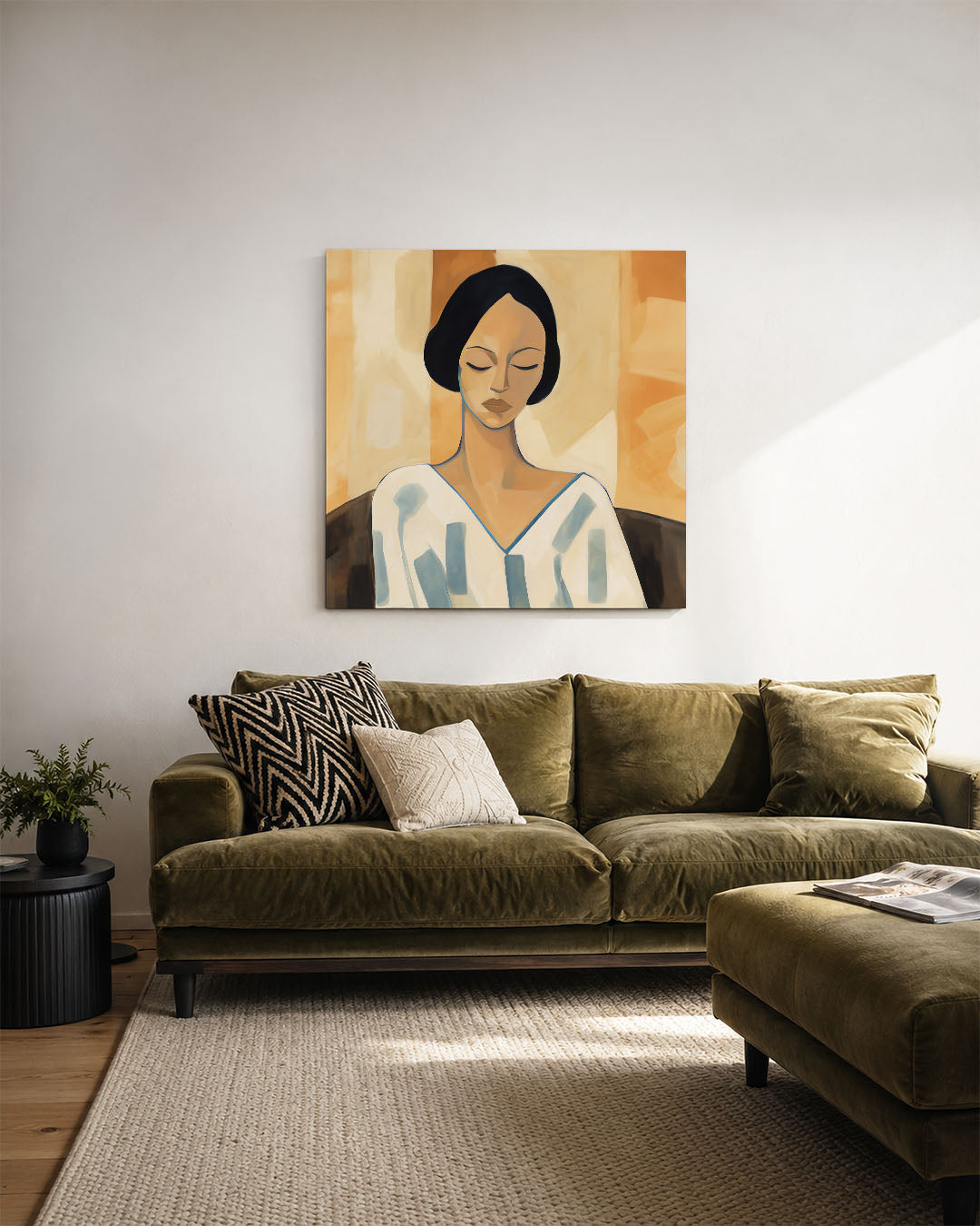 Vrouwelijk portret Kunstwerk
