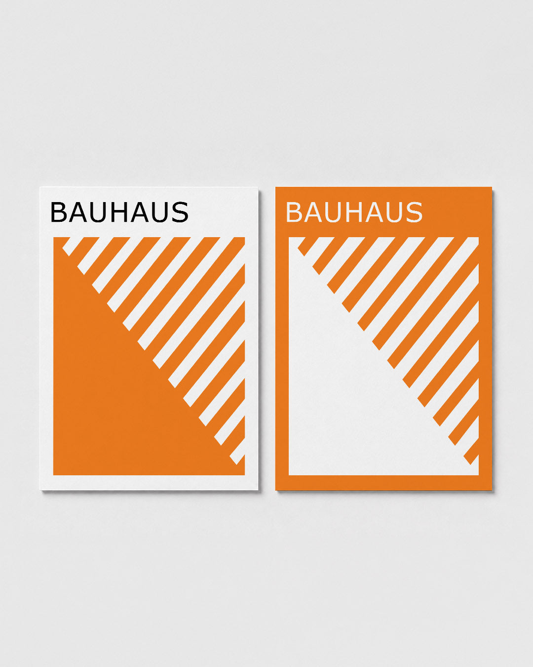 Oranje lijnenspel Posterset