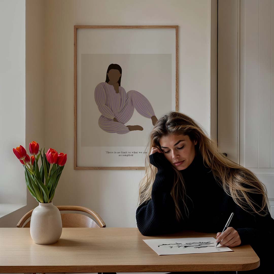 Inspirerende Vrouwelijke Kracht Poster-WallArtistic