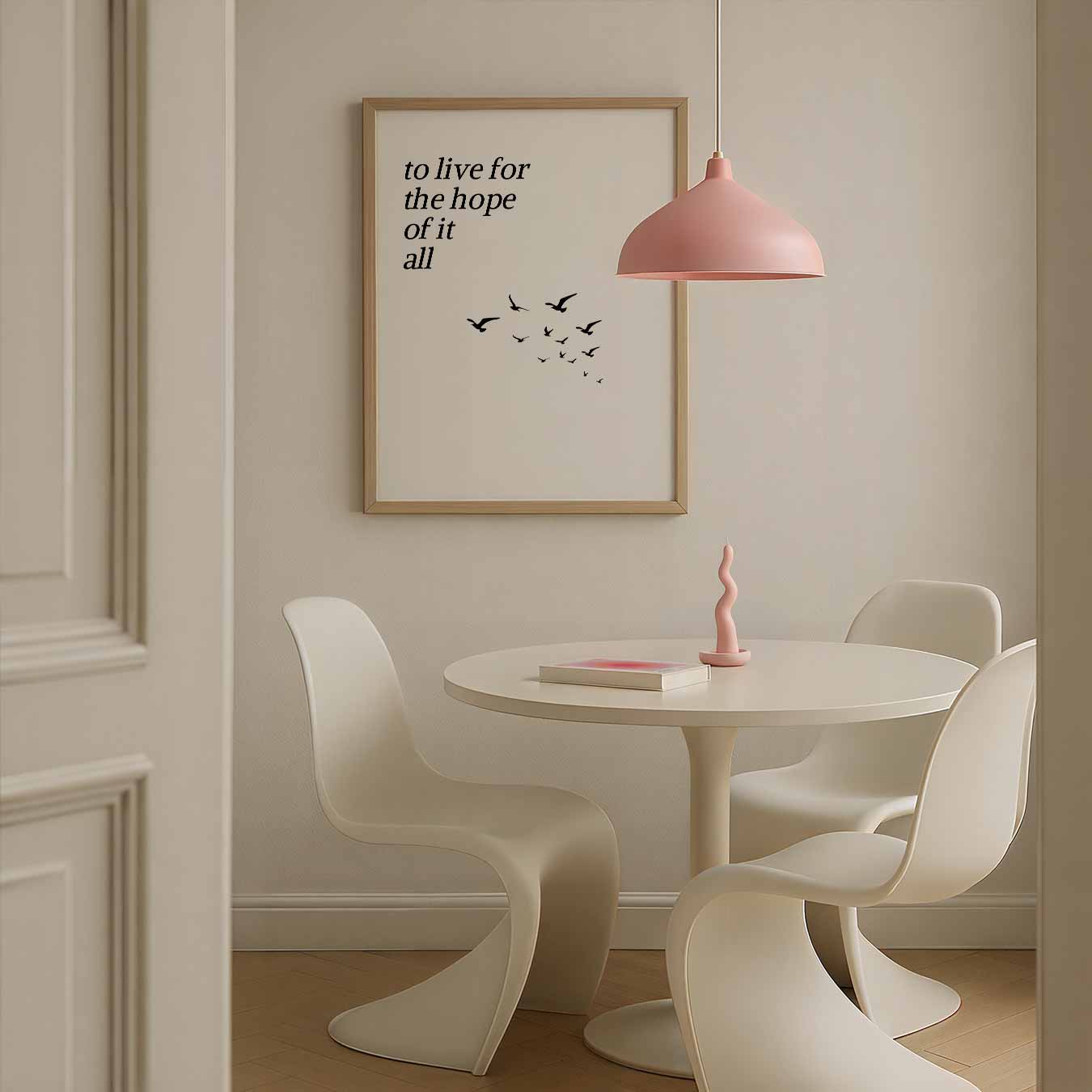 Inspirerende Motivatieposter met Vogels Poster-WallArtistic