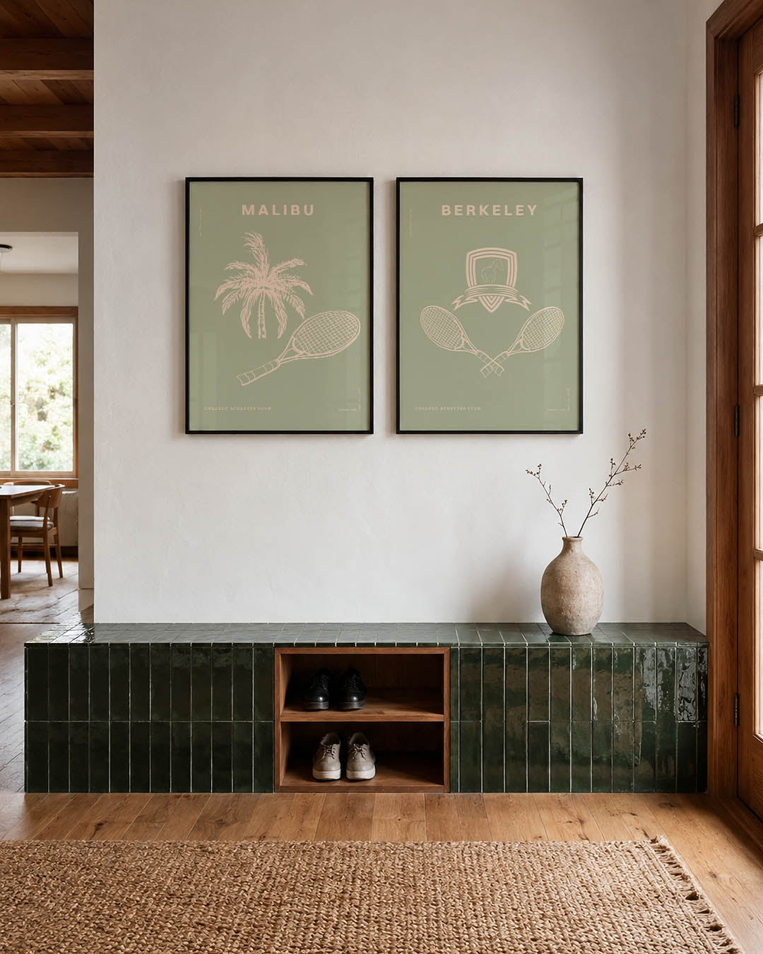 Palm en racket Posterset