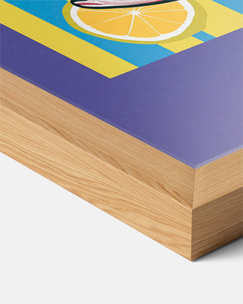 Retro Vissen en Citroenen Poster-WallArtistic