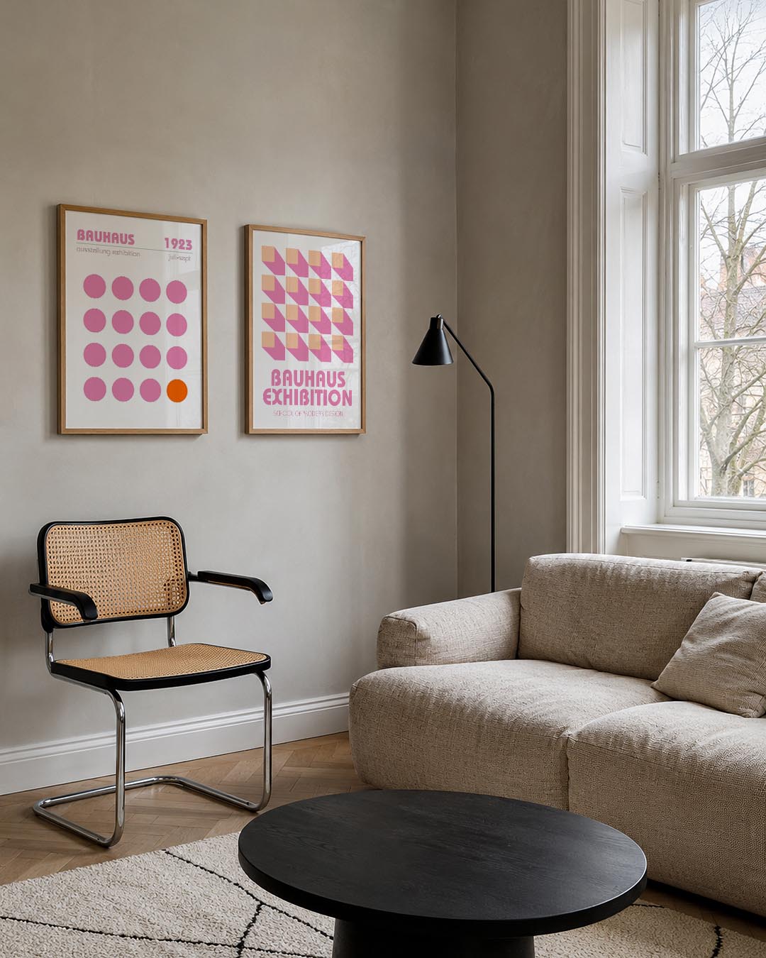 Cirkelpatroon en kleur Posterset