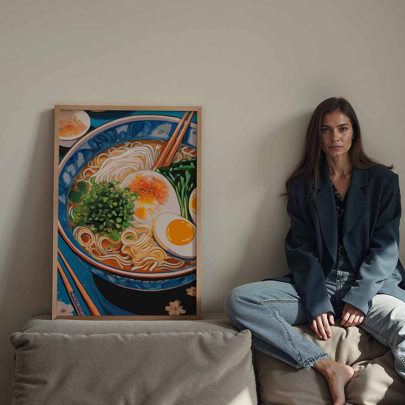 Kleurrijke Ramen Kunstposter