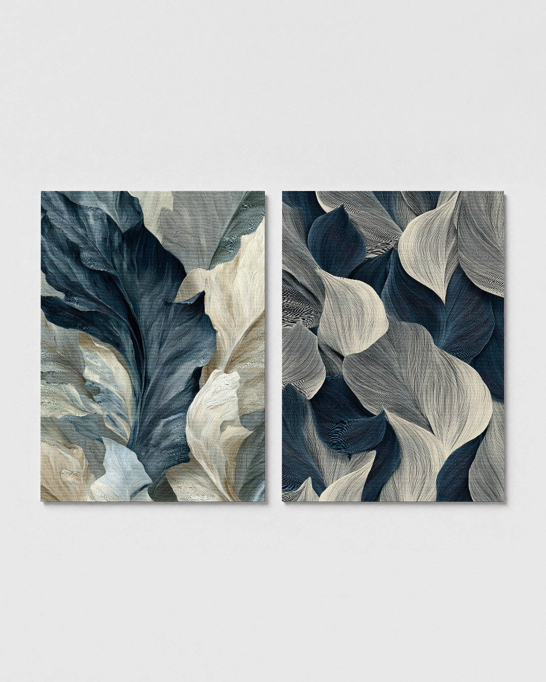 Vloeiende bladvormen Posterset