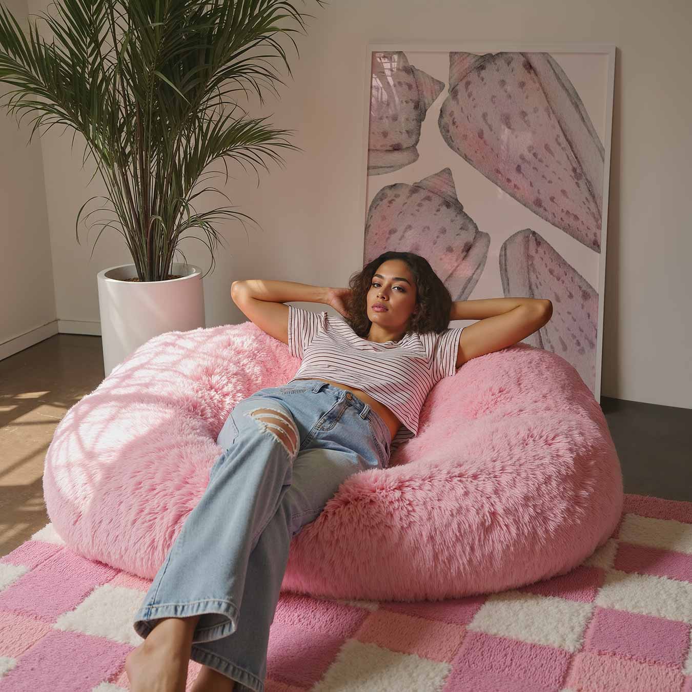 Beige Schelpen Poster-WallArtistic