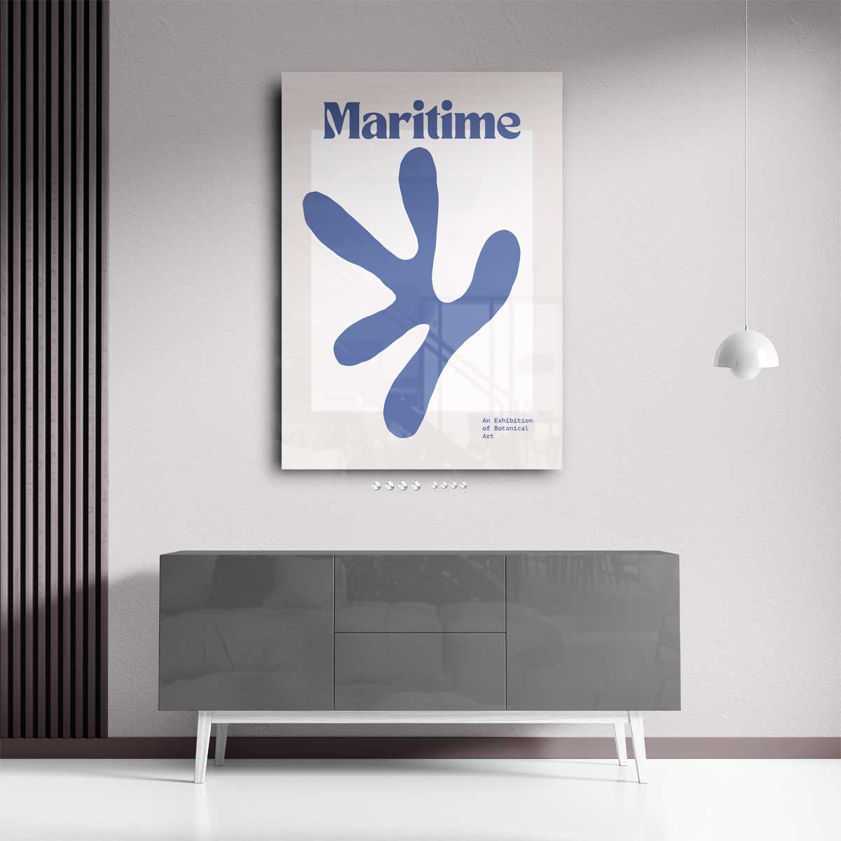 Maritieme Botanische Kunst Kunstwerk-canvas-dibond-plexiglas-wanddecoratie-WallArtistic