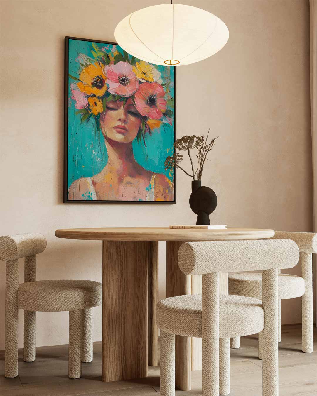 Bloemenpracht Portret Kunstwerk-canvas-dibond-plexiglas-wanddecoratie-WallArtistic
