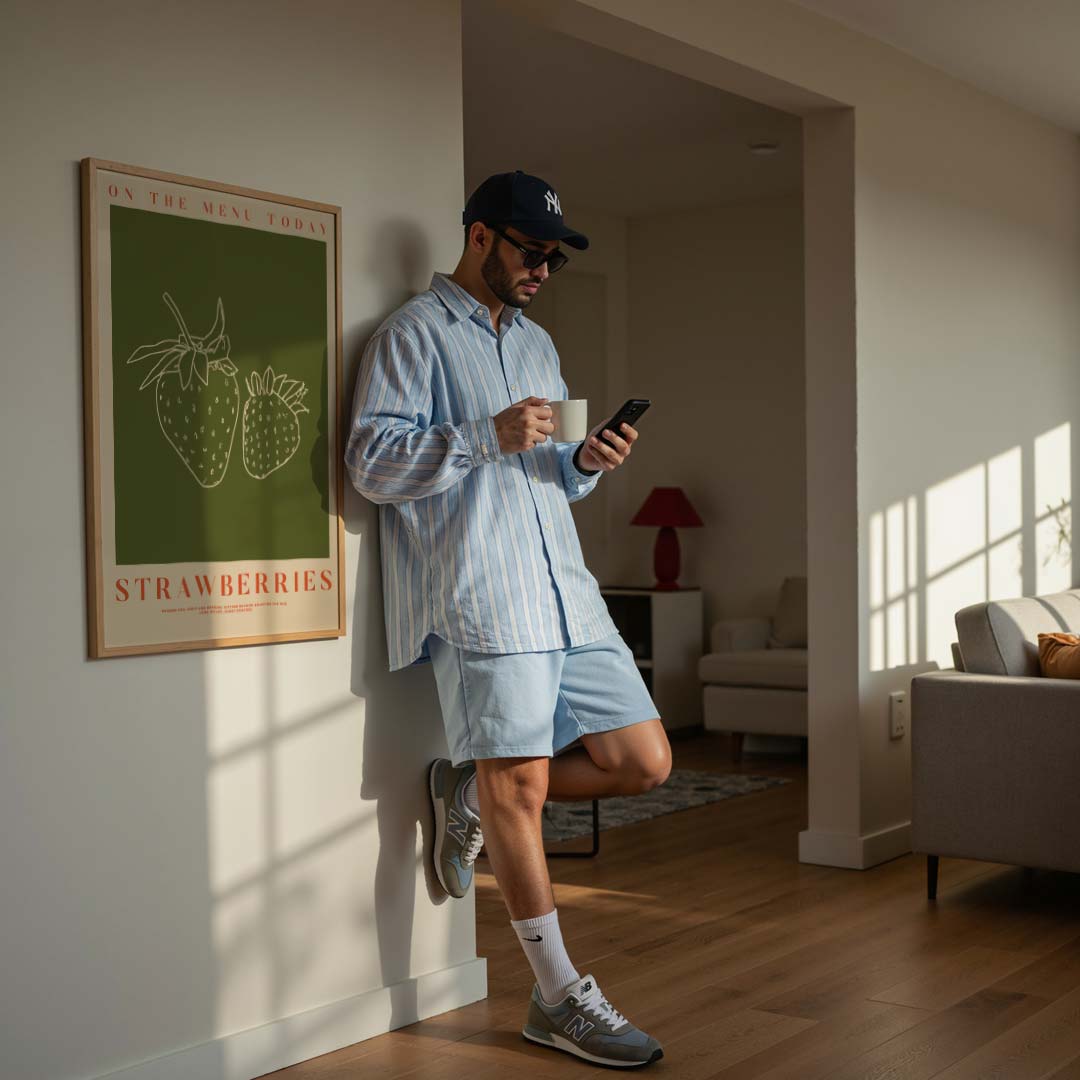 Zomerse Aardbeien Poster-WallArtistic