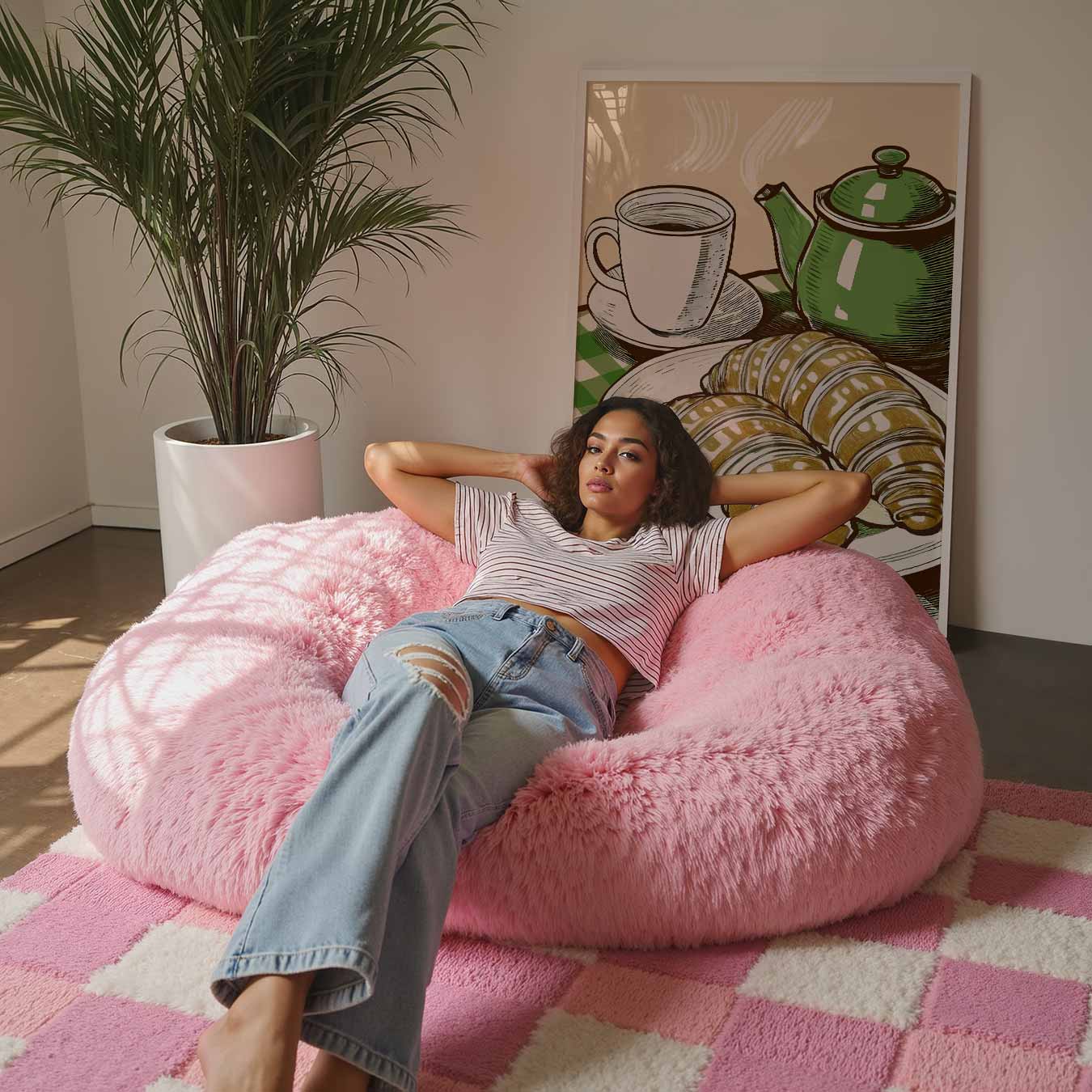 Franse Ontbijtsfeer Poster-WallArtistic