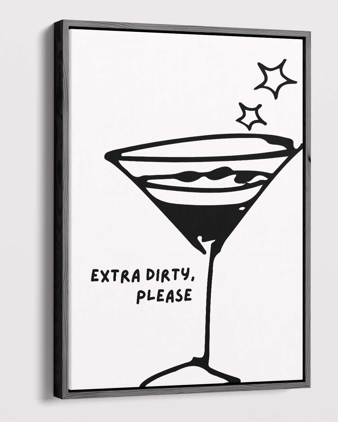 Stijlvolle Martini Illustratie Kunstwerk-canvas-dibond-plexiglas-wanddecoratie-WallArtistic