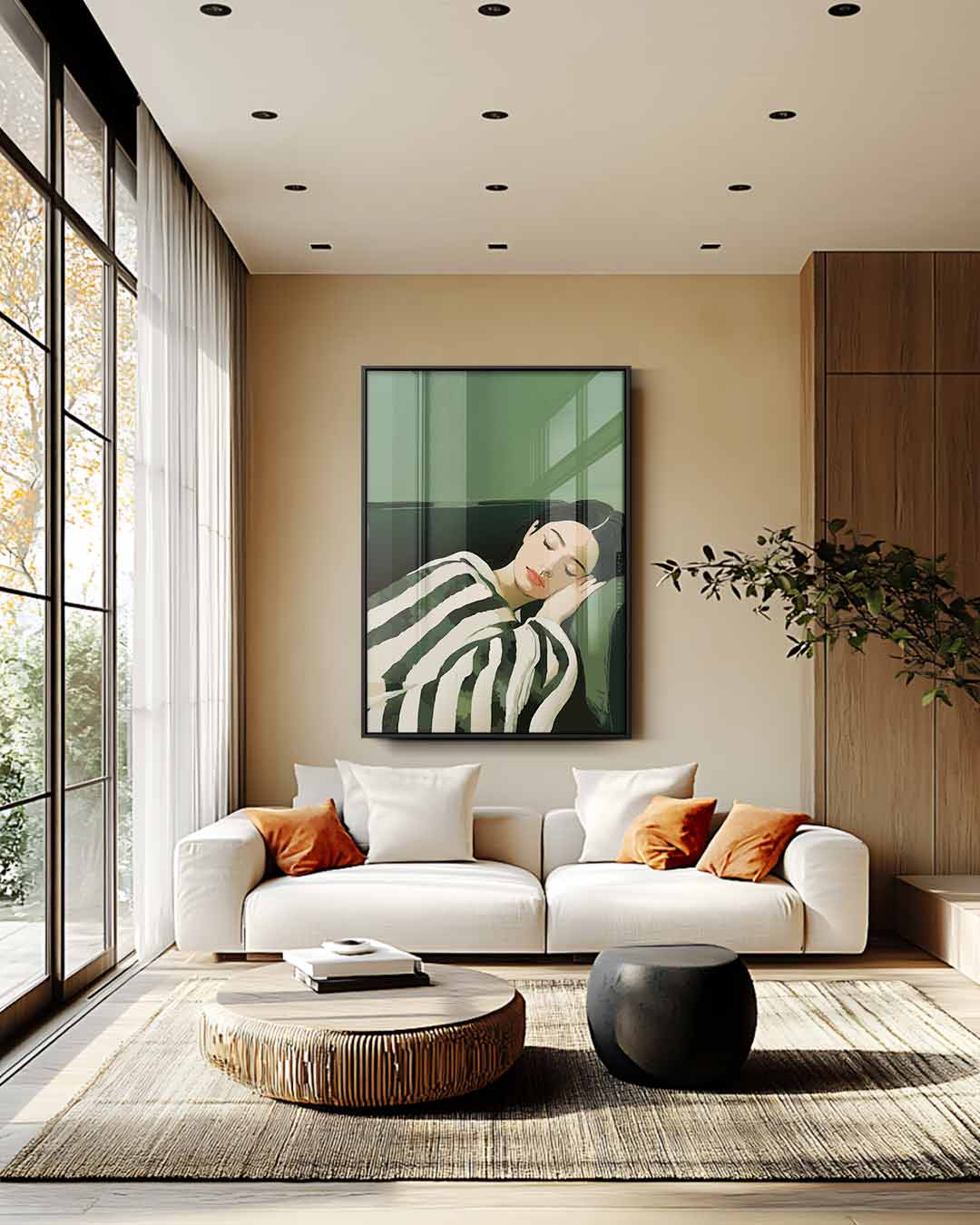 Rustgevende Slaap Kunstwerk-canvas-dibond-plexiglas-wanddecoratie-WallArtistic
