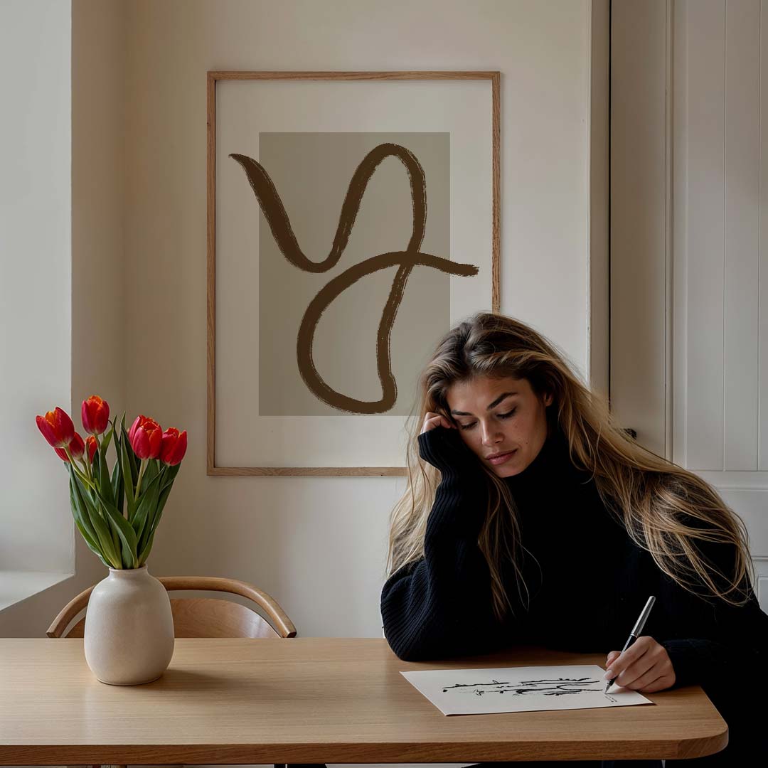 Abstracte Elegantie Poster-WallArtistic