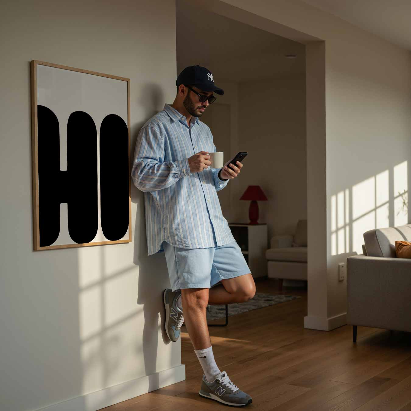 Zwart-Wit Minimalistische Typografie Poster-WallArtistic