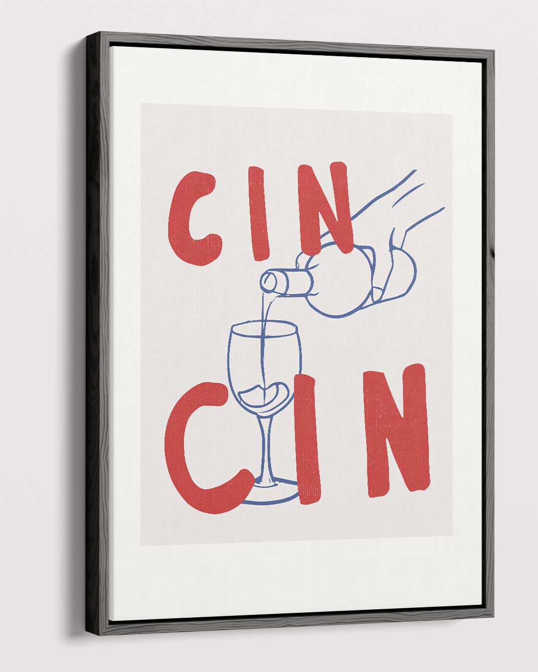 Cin Cin Illustratie Kunstwerk-canvas-dibond-plexiglas-wanddecoratie-WallArtistic