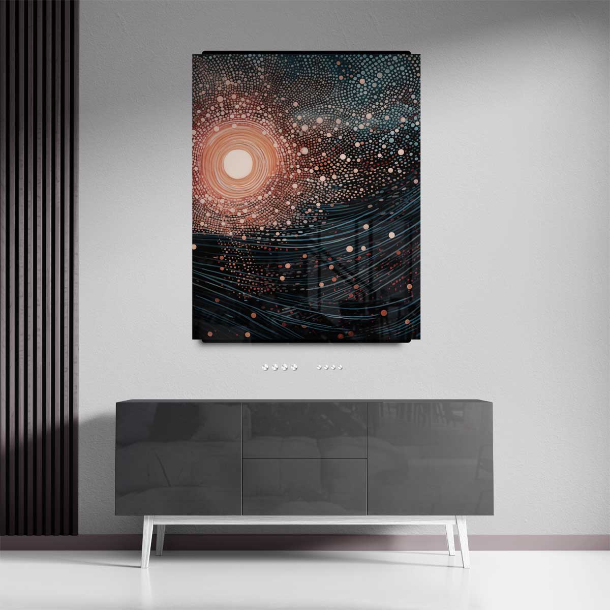 Dansende Sterrenhemel Kunstwerk-canvas-dibond-plexiglas-wanddecoratie-WallArtistic