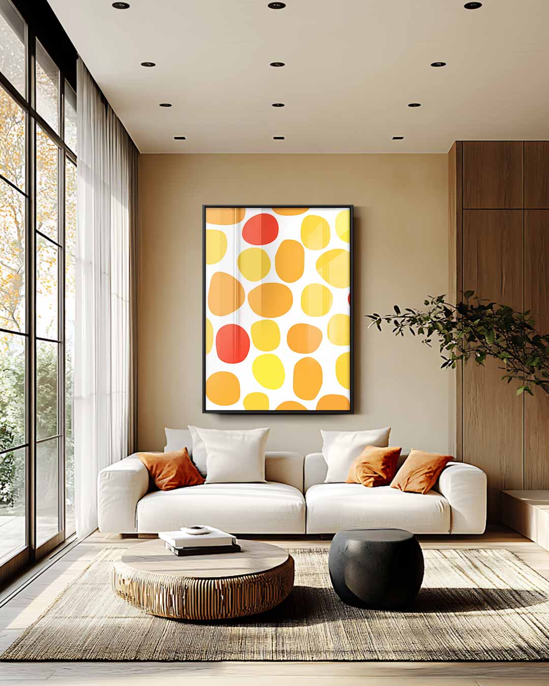 Vrolijke Kleurenmix Wanddecoratie Kunstwerk-canvas-dibond-plexiglas-wanddecoratie-WallArtistic